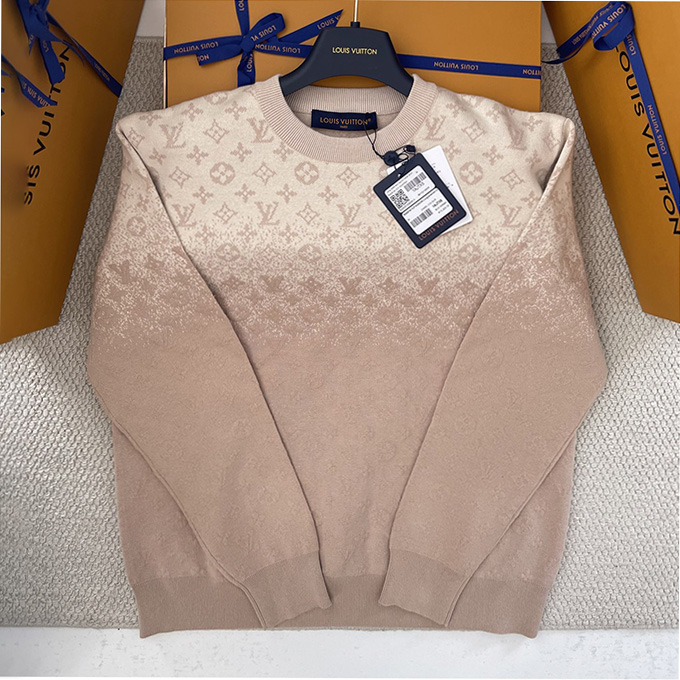 lv louis vuitton monogram gradient sweater